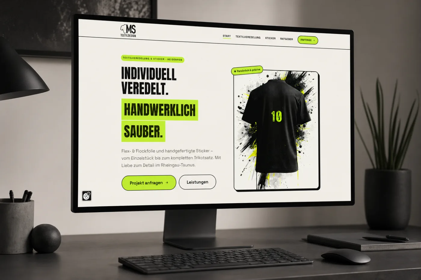 MS Textildesign – Website von ADVEMA Werbeagentur, Werbeagentur aus dem Taunus (deutschlandweit tätig)